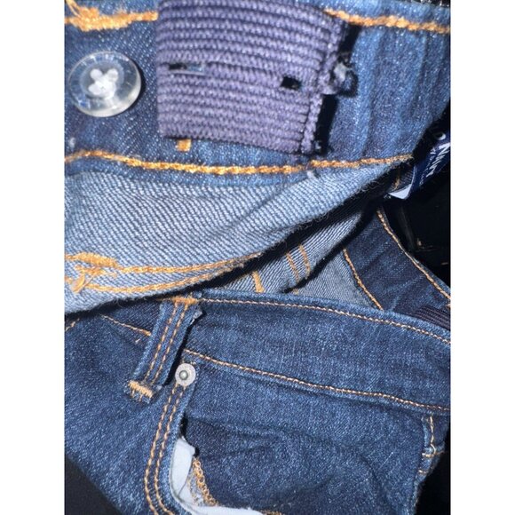 Old Navy Boys Boot-Cut Jeans Size 12 Plus Dark Wash - Picture 4 of 6